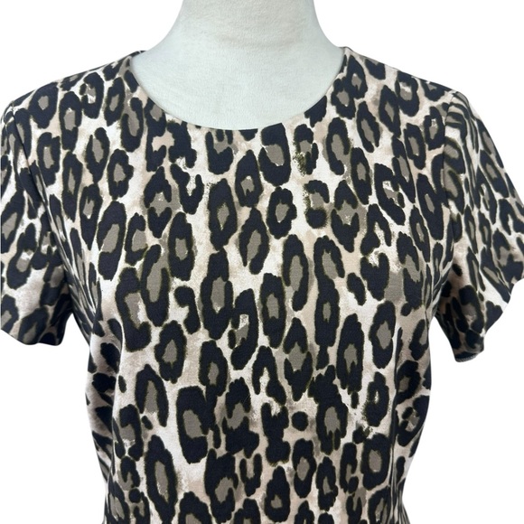 Kate Spade leopard print fit and flare dress size 10 - Picture 3 of 13